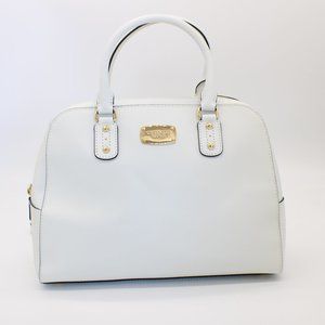 Michael Kors  Saffiano Large Satchel in White